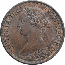 Great Britain 1 farthing 1866, AU, "Queen Victoria (1838 - 1901)"