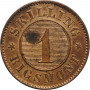 Dänemark 1 Skilling R.M. 1867, UNC, "Konig Christian IX (1863 - 1906)"