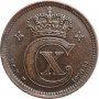 Denmark 5 ore 1920 HCN, XF, "King Christian X (1912 - 1947)"