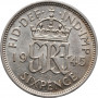 Großbritannien 6 Pence 1945, AU, "König George VI (1937 - 1952)"