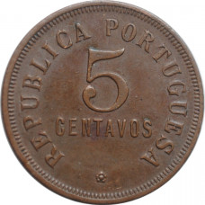 Angola 5 centavos 1923, XF, "Portuguese colony (1921 - 1974)"