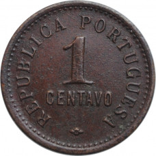 Angola 1 centavo 1921, XF, "Portuguese colony (1921 - 1974)"