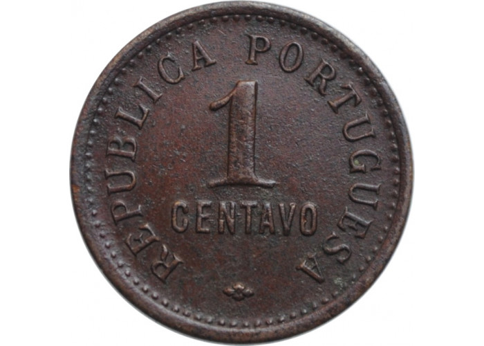 Angola 1 centavo 1921, XF, "Portuguese colony (1921 - 1974)"