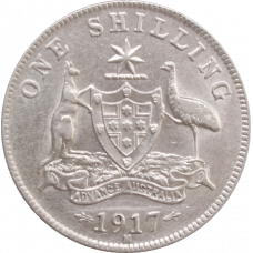 Australia 1 shilling 1917 M, AU, "King George V (1911 - 1936)"