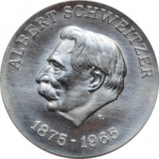 Germany - GDR 10 mark 1975, UNC, "100th Anniver. - Albert Schweitzer" RARE TYPE