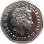 Isle of Man 50 Pence 2008, AU, "Christmas"