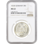 Germany 3 mark 1924 F, NGC MS63, "Weimar Republic (Mark) (1919 - 1925)"