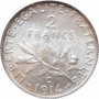 Frankreich 2 Franken 1914 C, NGC MS64, "Dritte Republik (1870 - 1941)"