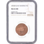 San Marino 5 centesimi 1894, NGC MS65 RB, "Republic of San Marino (1864 - 1938)"