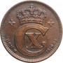 Denmark 2 ore 1919 HCN, UNC, "King Christian X (1912 - 1947)"