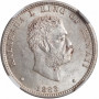 Hawaii 1/4 dollar 1883, NGC MS62, "King Kalakaua (1874 - 1891)"