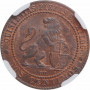 Spanien 2 Centimos 1870 OM, NGC MS65 RB, "Übergangsregierung (1869 - 1874)"