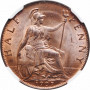 Grossbritannien 1/2 Penny 1907, NGC MS64 RD, "König Edward VII (1902 - 1910)"