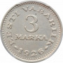 Estonia 3 marka 1926, PCGS AU58, "1st Republic (Mark) (1922 - 1927)"