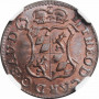 Belgium (Liege) 1 liard 1751, NGC MS65 BN, "John Theodor of Bavaria (1744-1763)"