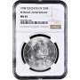 Чехословакия 50 крон 1968 г., NGC MS65, "50 лет Независимости"