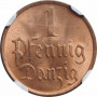 Danzig 1 pfennig 1937, NGC MS64 RB, "Free City of Danzig (1923 - 1939)"