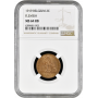 Belgium 2 centimes 1919 Flemish, NGC MS64 RB, "King Albert I (1910 - 1934)"