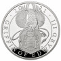 Великобритания 2 фунта 2021 г., PROOF, "Звери Королевы - Грифон Эдварда III"