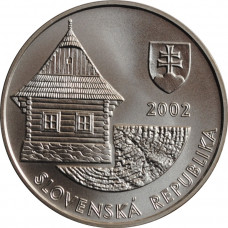 Slovakia 200 korun 2002, BU, "Vlkolínec"