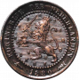 Нидерланды 1 цент 1880 г., XF, "Король Виллем III (1849 - 1890)"