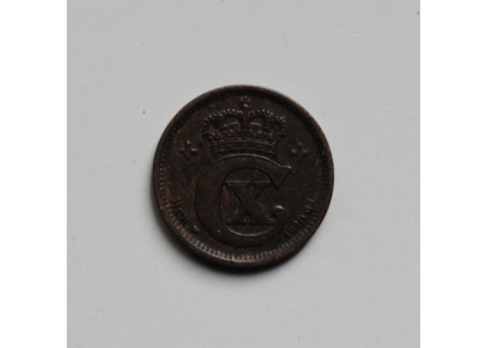 Дания 1 эре 1920 г. HCN, AU, "Король Кристиан X (1912 - 1947)"