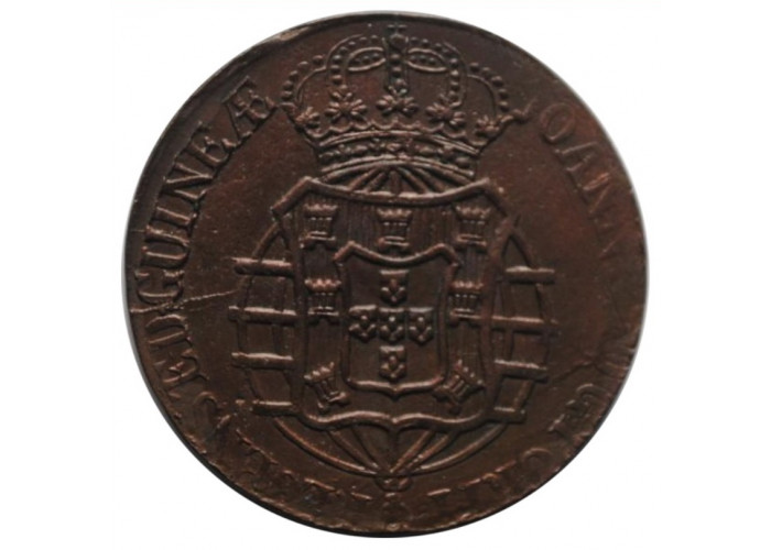 Angola 1 macuta 1814, XF, "Portuguese colony (1693 - 1860)"