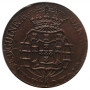 Angola 1 macuta 1814, XF, "Portuguese colony (1693 - 1860)"