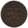 Angola 1 macuta 1814, XF, "Portuguese colony (1693 - 1860)"